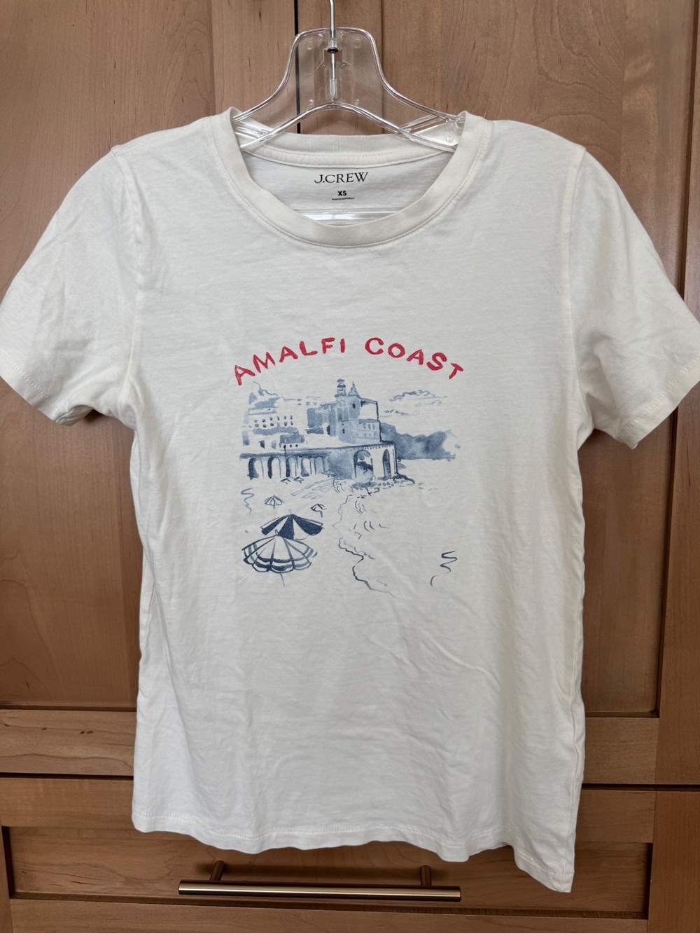 J. Crew Cream Crewneck Tee